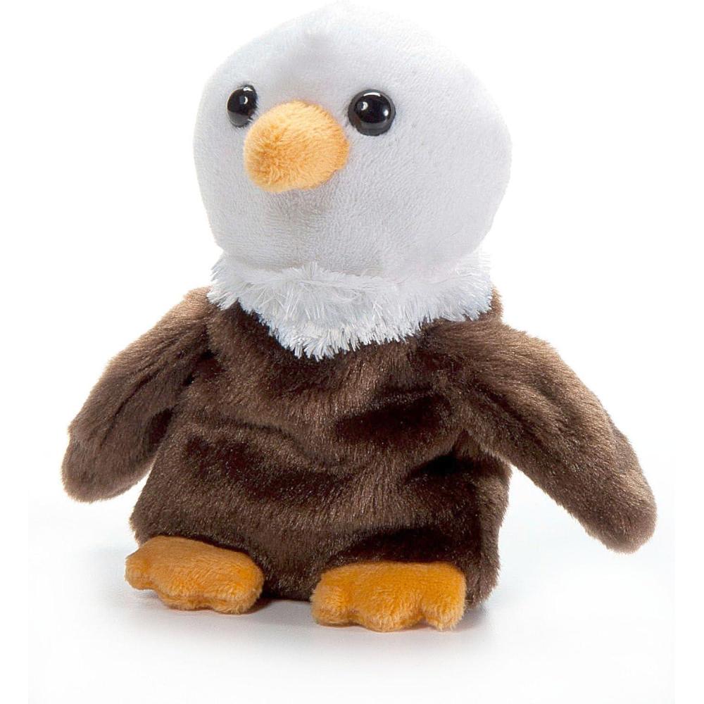 image:imageThe Petting Zoo Bald Eagle Stuffed Animal Plushie Gifts for Kids Nuggetz Wildlife Animals Eagle Plush Toy 6 inches