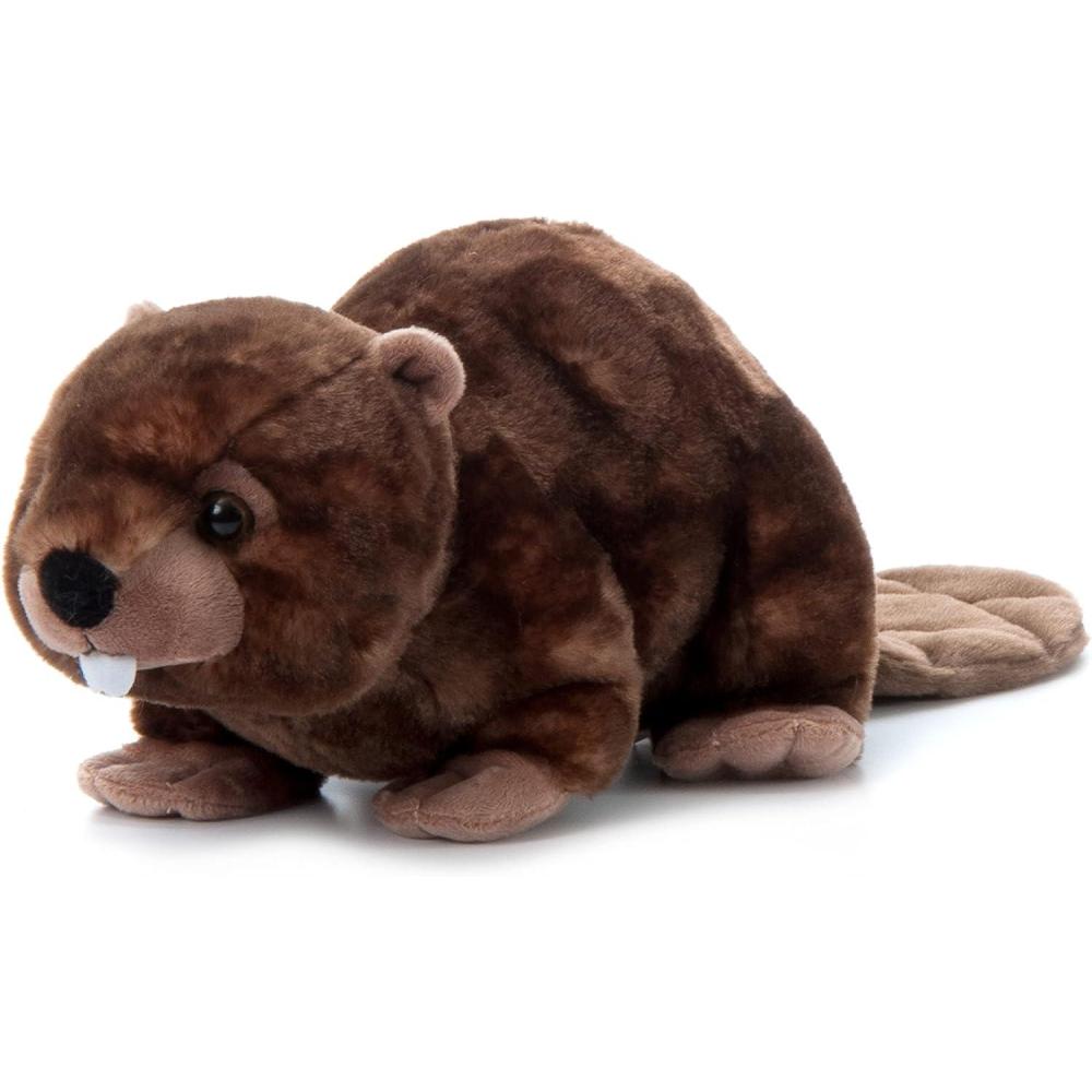 image:imageThe Petting Zoo Beaver Stuffed Animal Gifts for Kids Wild Onez Zoo Animals Beaver Plush Toy 12 inches