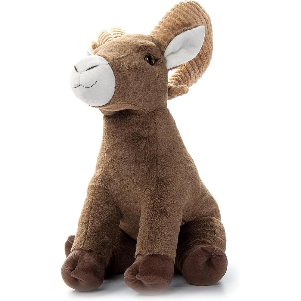 image:imageThe Petting Zoo Big Horn Sheep Stuffed Animal Plushie Gifts for Kids Wild Onez Wildlife Animals Jumbo Big Horn Sheep Plush Toy 20 inches