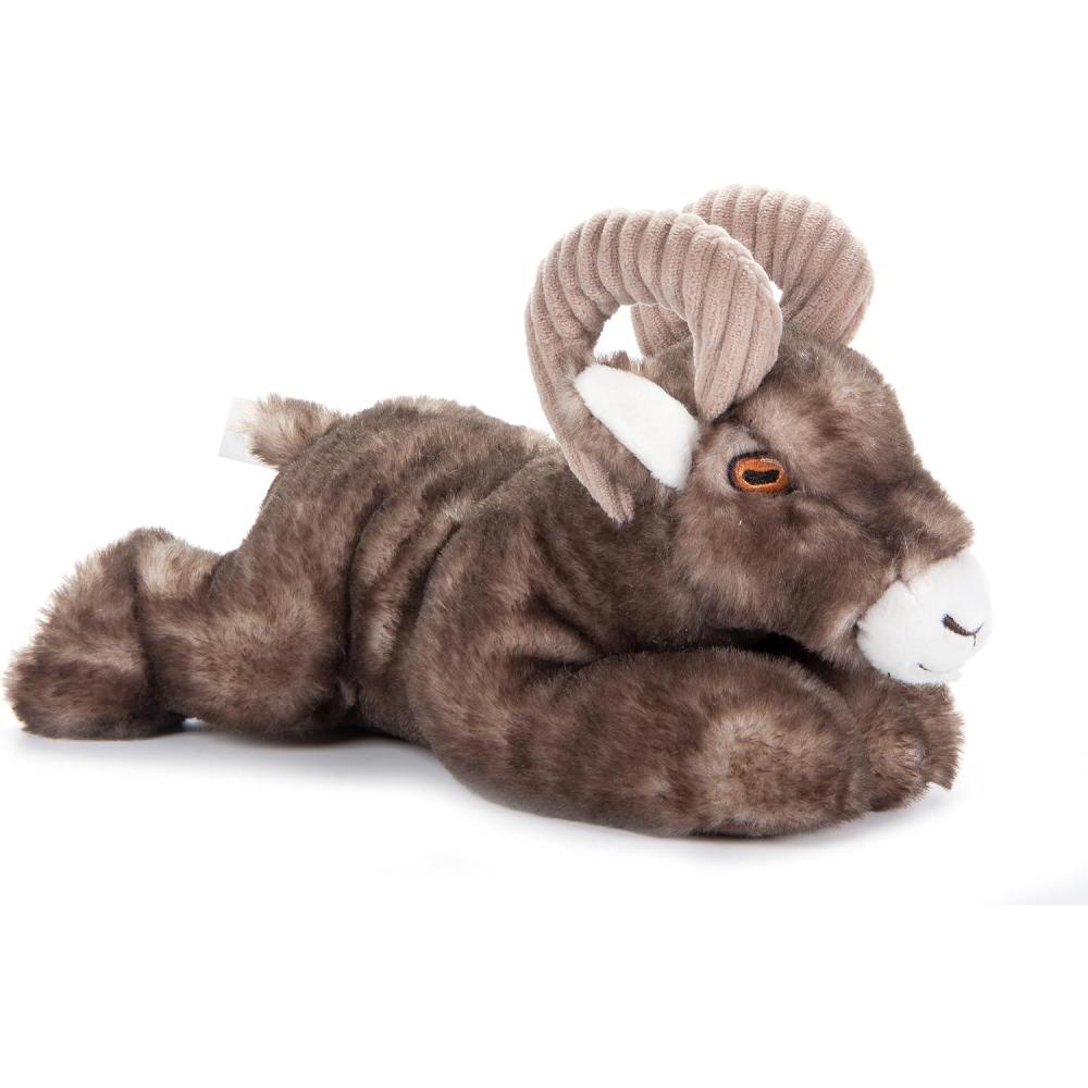 image:imageThe Petting Zoo Bighorn Sheep Stuffed Animal Plushie Gifts for Kids Earth Keeperz Wildlife Animals Zoologee Brown Bighorn Sheep Plush Toy 10 inches