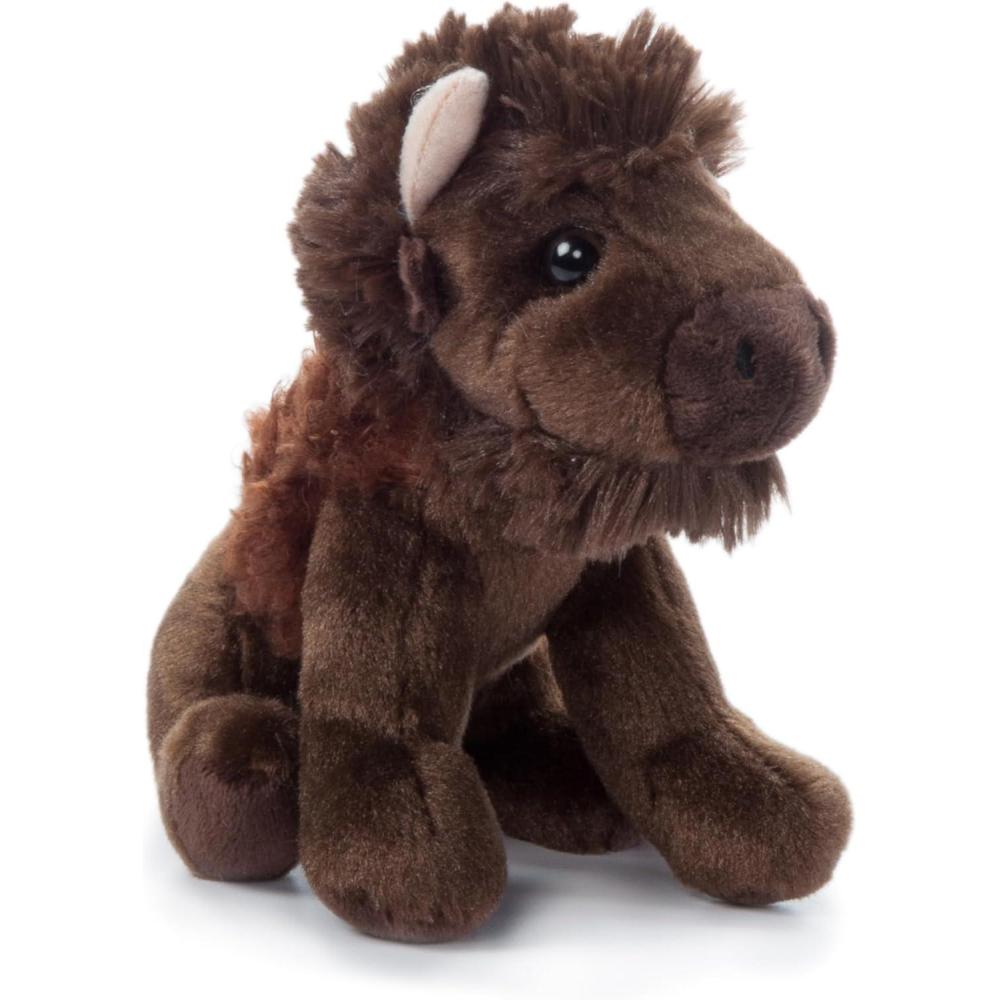 image:imageThe Petting Zoo Bison Stuffed Animal Plushie Gifts for Kids Wild Onez Babiez Zoo Animals Bison Plush Toy 6 inches6 in