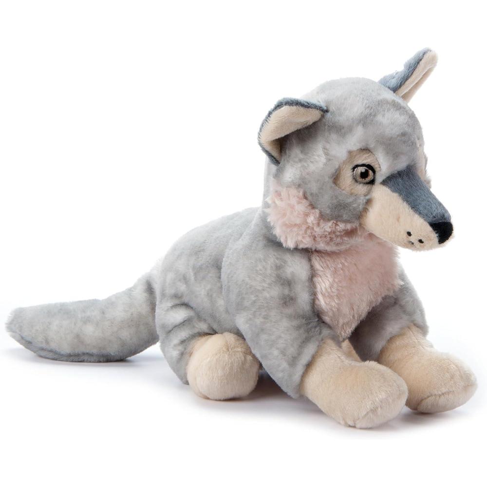 image:imageThe Petting Zoo Grey Wolf Stuffed Animal Plushie Gifts for Kids Earth Keeperz Wildlife Animals Zoologee Grey Wolf Plush Toy 12 inches