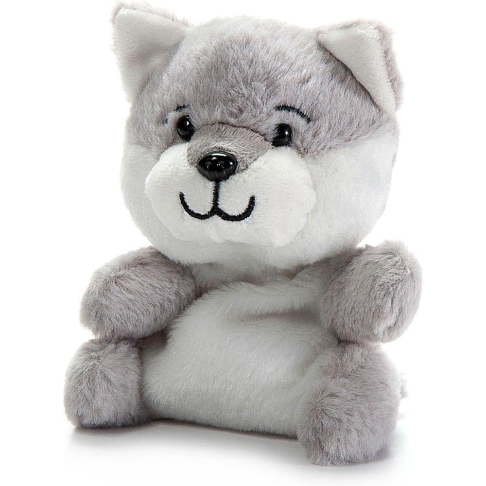 image:imageThe Petting Zoo Grey Wolf Stuffed Animal Plushie Gifts for Kids Nuggetz Wildlife Animals Wolf Plush Toy 6 inches