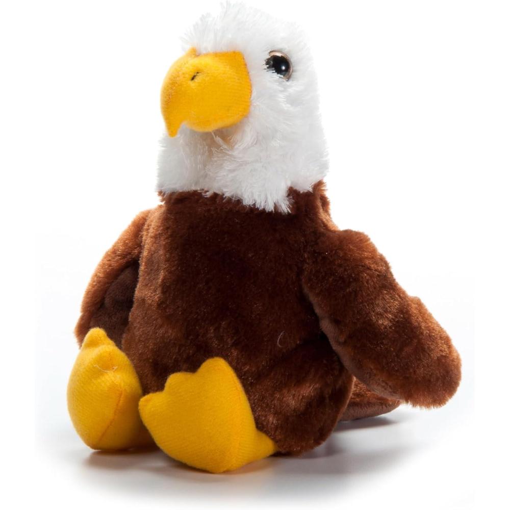 image:imageThe Petting Zoo Grey Wolf Stuffed Animal Plushie Gifts for Kids Scoopz Wildlife Animals Wolf Plush Toy 8 inchesBald Eagle