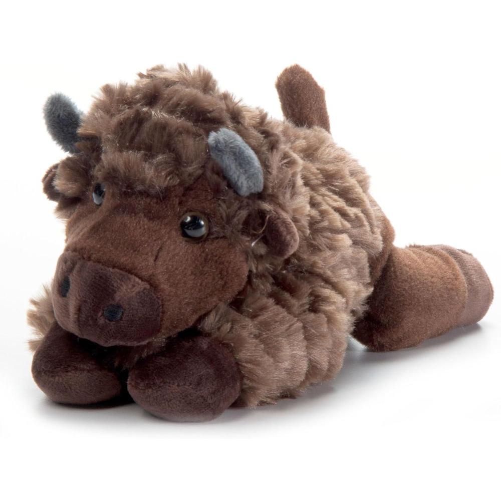 image:imageThe Petting Zoo Grey Wolf Stuffed Animal Plushie Gifts for Kids Scoopz Wildlife Animals Wolf Plush Toy 8 inchesBison