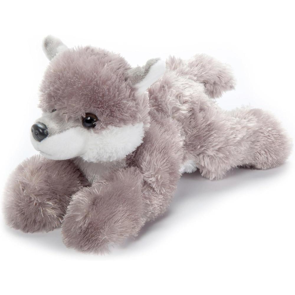 image:imageThe Petting Zoo Grey Wolf Stuffed Animal Plushie Gifts for Kids Scoopz Wildlife Animals Wolf Plush Toy 8 inchesGrey Wolf