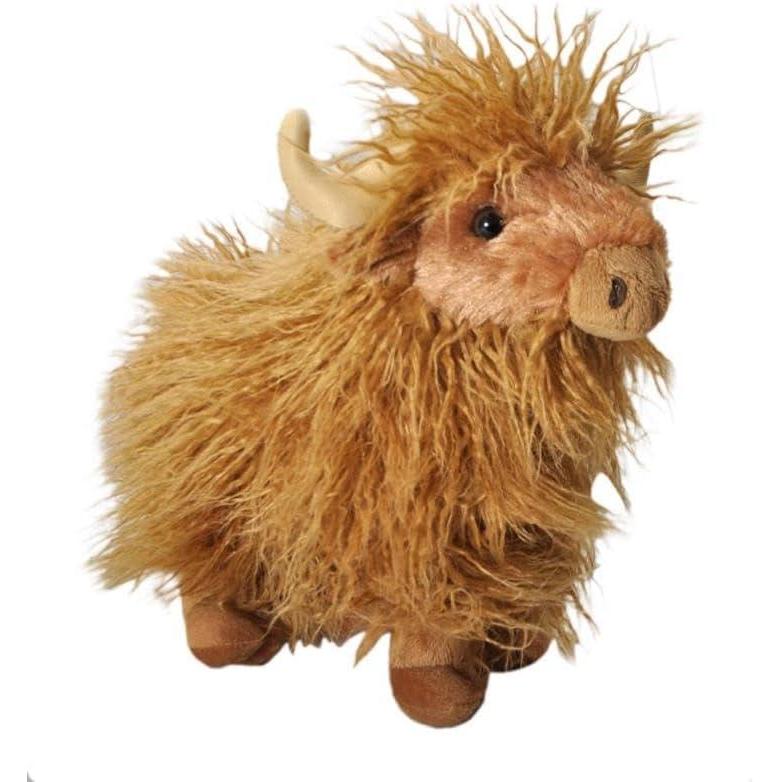 image:imageThe Petting Zoo Highland Cow Plushie Stuffed Animal Gifts for Kids Wild Onez Wildlife Animals Standing Cow Plush Toy 12 inches