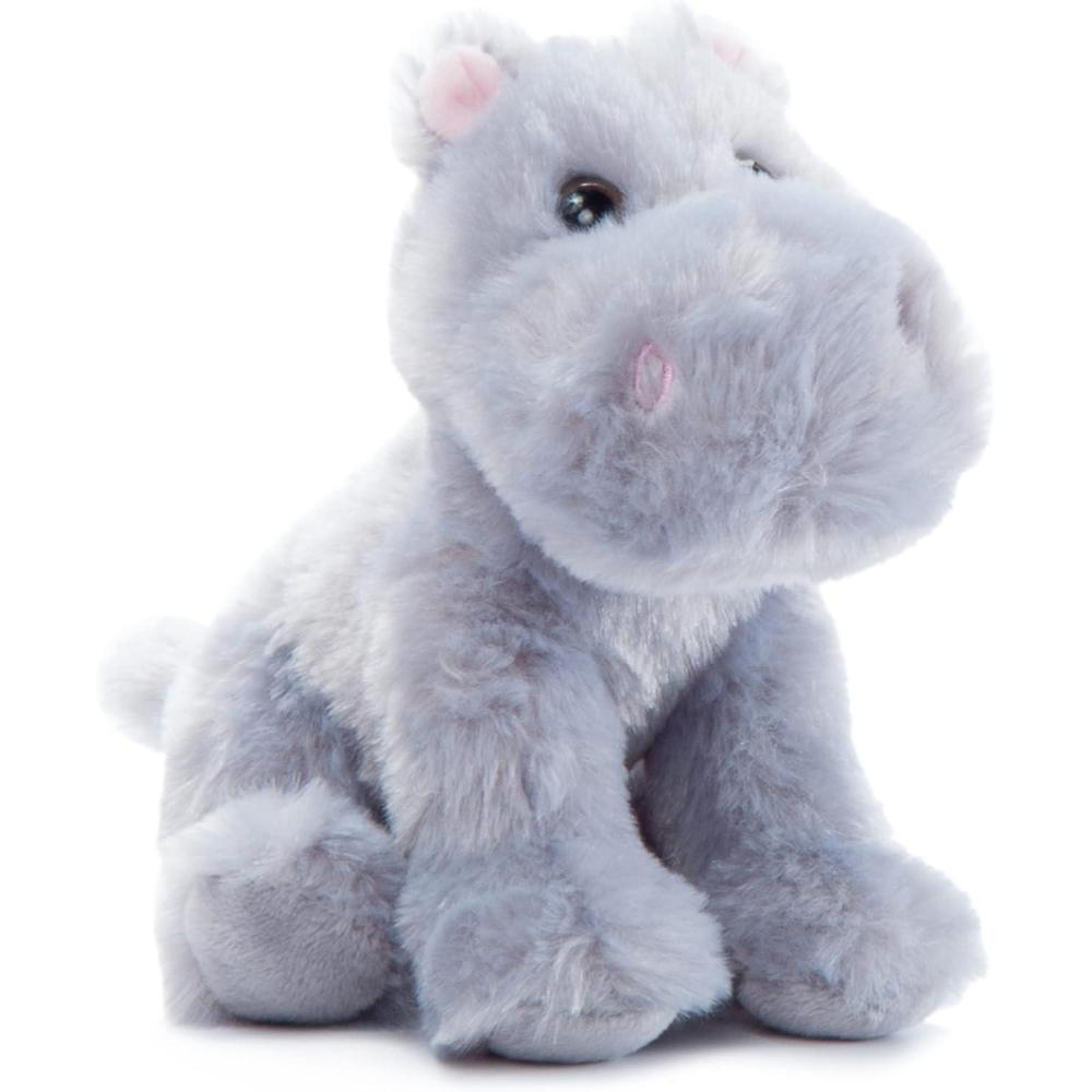 image:imageThe Petting Zoo Hippo Stuffed Animal Plushie Gifts for Kids Wild Onez Babiez Zoo Animals Hippo Plush Toy 6 inches