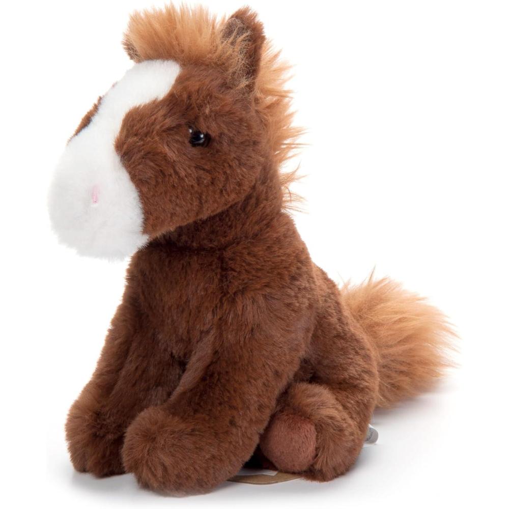 image:imageThe Petting Zoo Horse Stuffed Animal Plushie Gifts for Kids Wild Onez Babiez Wildlife Animals Brown Horse Plush Toy 6 inches6 inches