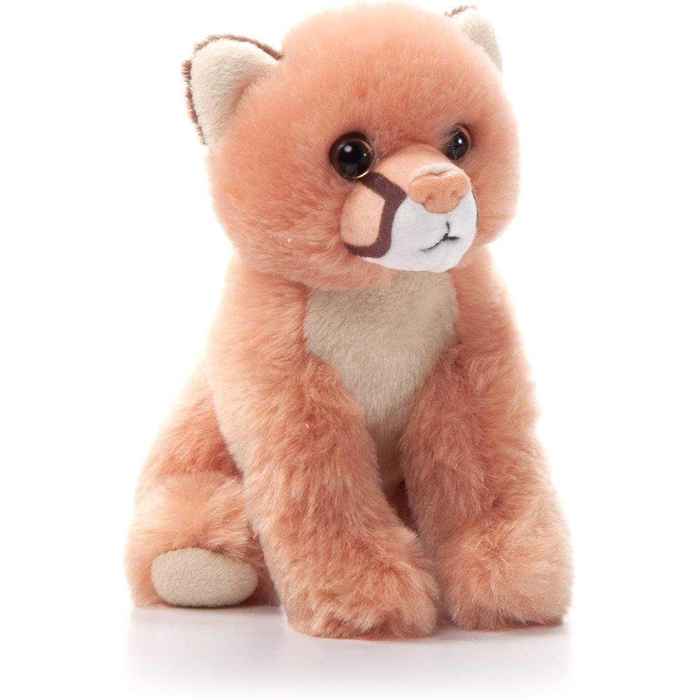 image:imageThe Petting Zoo Mountain Lion Stuffed Animal Plushie Gifts for Kids Wild Onez Babiez Wildlife Animals Lion Plush Toy 6 inches