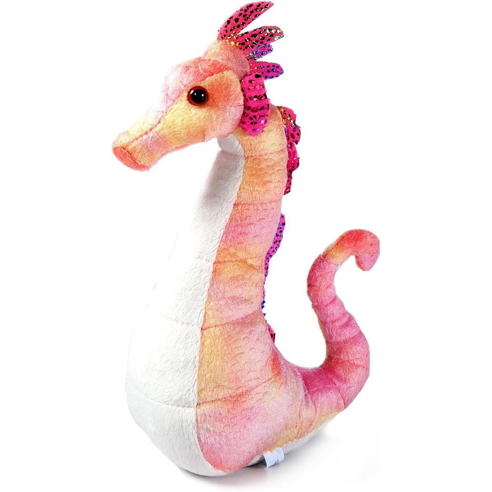 image:imageThe Petting Zoo Seahorse Stuffed Animal Plushie Gifts for Kids Wild Onez Babiez Sealife Animals Seahorse Plush Toy 9 inches