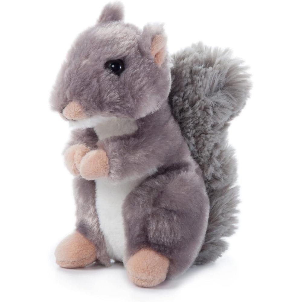 image:imageThe Petting Zoo Squirrel Stuffed Animal Plushie Gifts for Kids Wild Onez Babiez Wildlife Animals Squirrel Plush Toy 6 inches