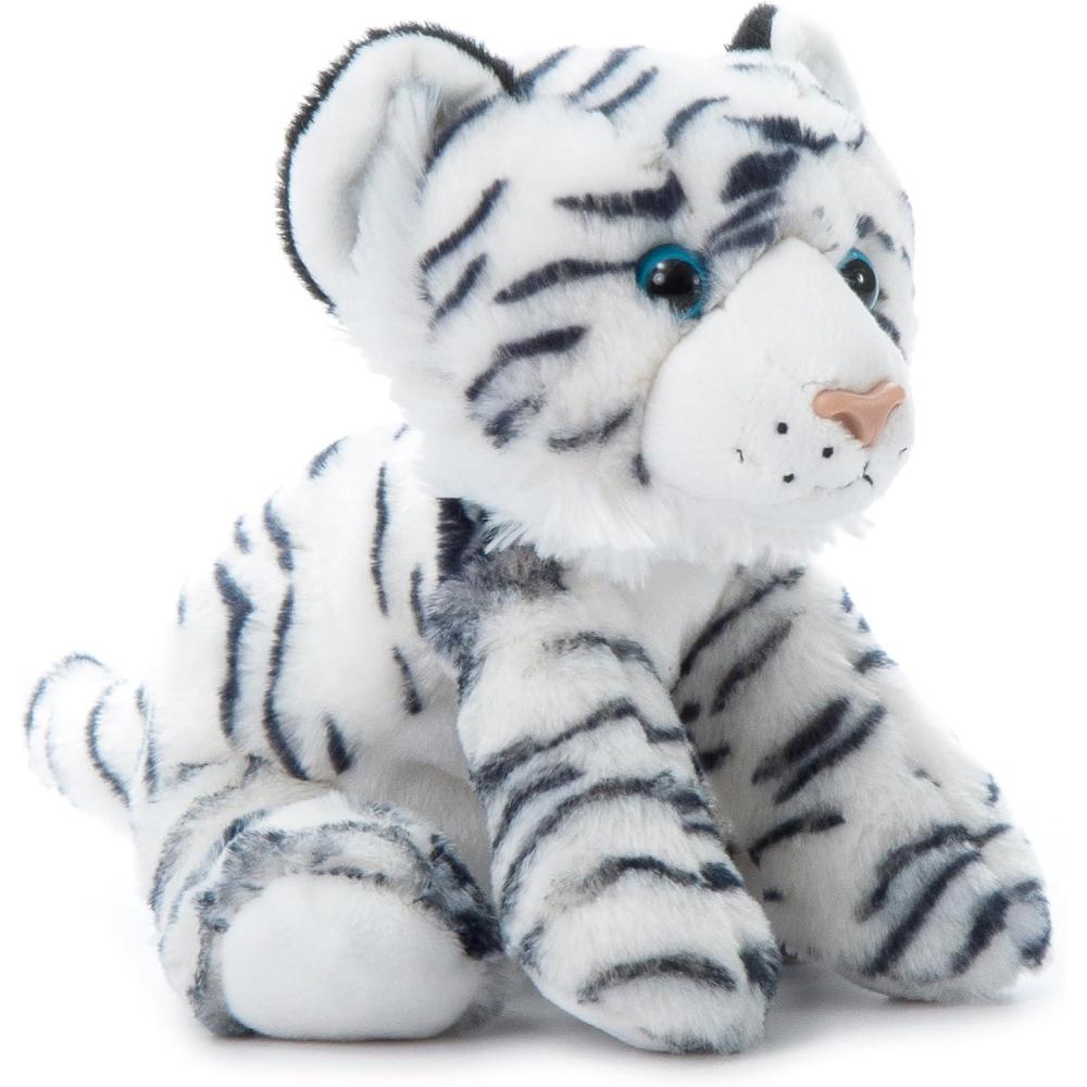image:imageThe Petting Zoo Tiger Stuffed Animal Gifts for Kids Wild Onez Zoo Animals White Tiger Plush Toy 9 inches