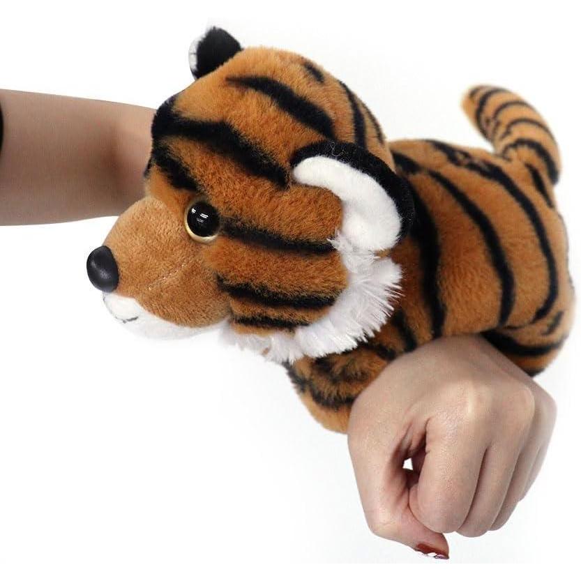 image:imageThe Petting Zoo Tiger Stuffed Animal Plushie Slap Bracelet Gifts for Kids Slapstix Wildlife Animals Tiger Plush Toy 10 inches