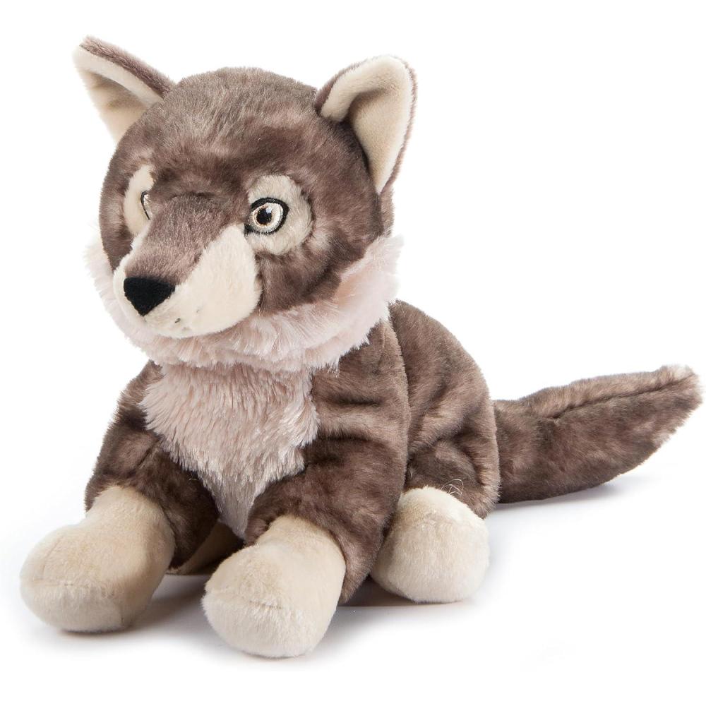 image:imageThe Petting Zoo Timber Wolf Stuffed Animal Plushie Gifts for Kids Earth Keeperz Wildlife Animals Zoologee Brown Timber Wolf Plush Toy 12 inches