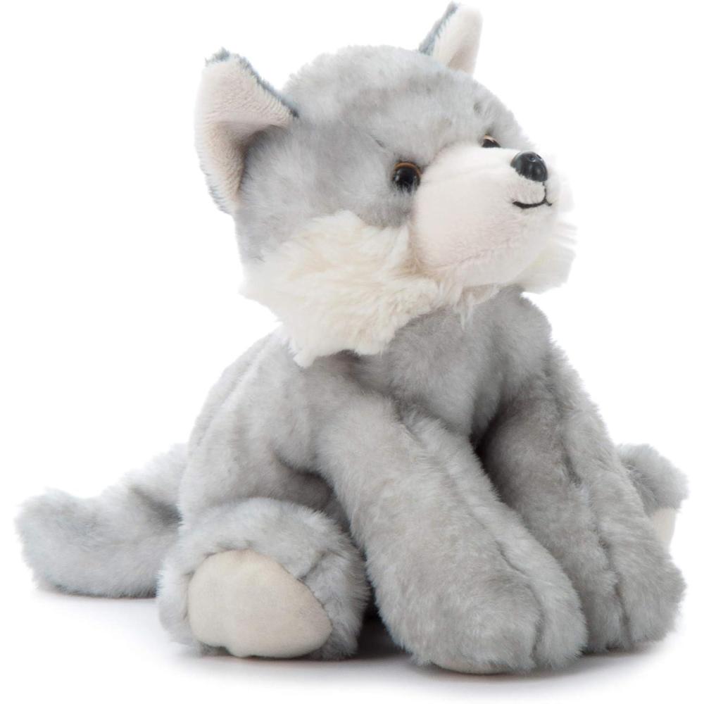 image:imageThe Petting Zoo Wolf Stuffed Animal Gifts for Kids Wild Onez Zoo Animals Grey Wolf Plush Toy 9 inchesSmall