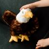 The Petting Zoo Bald Eagle Stuffed Animal Plushie, Gifts for Kids, Earth Keeperz Wildlife Animals, Zoologee Brown Bald Eagle Plush Toy, 10 inches