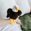 The Petting Zoo Bald Eagle Stuffed Animal Plushie Slap Bracelet, Gifts for Kids, Slapstix Wildlife Animals, Bald Eagle Plush Toy, 9 inches