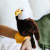 The Petting Zoo Bald Eagle Stuffed Animal Plushie Slap Bracelet, Gifts for Kids, Slapstix Wildlife Animals, Bald Eagle Plush Toy, 9 inches