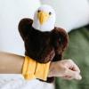 The Petting Zoo Bald Eagle Stuffed Animal Plushie Slap Bracelet, Gifts for Kids, Slapstix Wildlife Animals, Bald Eagle Plush Toy, 9 inches