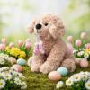 The Petting Zoo Ballerina Scruffy Dog Stuffed Animal, Gifts for Kids, Caramel Brown Dog Plush Toy 10 Inches