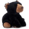 The Petting Zoo Bear Stuffed Animal, Gifts for Kids, Wild Onez Zoo Animals, Black Bear Plush Toy 9 inches(Small (Pack of 2))