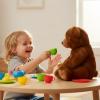 The Petting Zoo Bear Stuffed Animal, Gifts for Kids, Wild Onez Zoo Animals, Brown Bear Plush Toy 12 inches