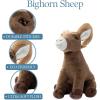 The Petting Zoo Big Horn Sheep Stuffed Animal Plushie, Gifts for Kids, Wild Onez Wildlife Animals, Jumbo Big Horn Sheep Plush Toy 20 inches