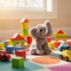 The Petting Zoo Elephant Stuffed Animal Plushie, Gifts for Kids, Wild Onez Babiez Wildlife Animals, Elephant Plush Toy 6 Inches