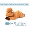The Petting Zoo Floppy Highland Cow Plushie Stuffed Animal, Gifts for Kids, Wild Onez Wildlife Animals, Blonde Cow Plush Toy, 24 inches