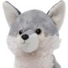 The Petting Zoo Grey Wolf Stuffed Animal, Gifts for Kids, Wild Onez Zoo Animals, Jumbo Grey Wolf Plush Toy 20 inches