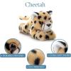 The Petting Zoo Grey Wolf Stuffed Animal Plushie, Gifts for Kids, Scoopz Wildlife Animals, Wolf Plush Toy, 8 inches(Cheetah)