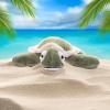 The Petting Zoo, Hatchling Sea Turtle Stuffed Animal, Gifts for Kids, Baby Sea Turtle Plush Toy 9 inches