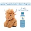The Petting Zoo Highland Cow Plushie Stuffed Animal, Gifts for Kids, Wild Onez Wildlife Animals, Blonde Cow Plush Toy, 9 inches