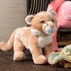 The Petting Zoo Mountain Lion Stuffed Animal Plushie, Gifts for Kids, Earth Keeperz Wildlife Animals, Zoologee Brown Cougar Plush Toy, 12 inches