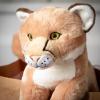 The Petting Zoo Mountain Lion Stuffed Animal Plushie, Gifts for Kids, Earth Keeperz Wildlife Animals, Zoologee Brown Cougar Plush Toy, 12 inches