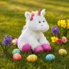 The Petting Zoo Rainbow Unicorn Stuffed Animal, Unicorn Gifts for Girls, Plush Toy 11 inches