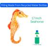 The Petting Zoo Seahorse Stuffed Animal Plushie, Gifts for Kids, Earth Keeperz Sealife Animals, Zoologee Orange Seahorse Plush Toy, 15 inches