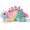 The Petting Zoo Seahorse Stuffed Animal Plushie, Gifts for Kids, Scoopz Sealife Animals, Seahorse Plush Toy, 8 inches(Dino Stegosaurus)