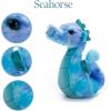 The Petting Zoo Seahorse Stuffed Animal Plushie, Gifts for Kids, Scoopz Sealife Animals, Seahorse Plush Toy, 8 inches(Seahorse)