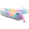 The Petting Zoo Snake Stuffed Animal Plushie, Ombrez Zoo Animals, Rainbow Snake Plush Toy 54 inches