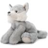 The Petting Zoo Wolf Stuffed Animal, Gifts for Kids, Wild Onez Zoo Animals, Grey Wolf Plush Toy 9 inches(Small)