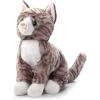 The Petting Zoo Grey Tabby Cat Stuffed Animal Plushie, Gifts for Kids, Cat Plush Toy 12 inches