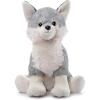 The Petting Zoo Grey Wolf Stuffed Animal, Gifts for Kids, Wild Onez Zoo Animals, Jumbo Grey Wolf Plush Toy 20 inches