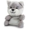 The Petting Zoo Grey Wolf Stuffed Animal Plushie, Gifts for Kids, Nuggetz Wildlife Animals, Wolf Plush Toy, 6 inches