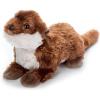 The Petting Zoo Grey Wolf Stuffed Animal Plushie, Gifts for Kids, Scoopz Wildlife Animals, Wolf Plush Toy, 8 inches(River Otter)