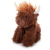 The Petting Zoo Highland Cow Plushie Stuffed Animal, Gifts for Kids, Wild Onez Wildlife Animals, Brown Cow Plush Toy, 9 inches
