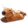 The Petting Zoo Longhorn Stuffed Animal Plushie Slap Bracelet, Gifts for Kids, Slapstix Wildlife Animals, Brown Longhorn Plush Toy, 9 inches