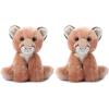The Petting Zoo Mountain Lion Stuffed Animal, Gifts for Kids, Wild Onez Zoo Animals, Mountain Lion Plush Toy 9 inches(Small (Pack of 2))