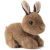 The Petting Zoo Rabbit Stuffed Animal Plushie, Gifts for Kids, Wild Onez Babiez Wildlife Animals, Brown Bunny Plush Toy 6 inches